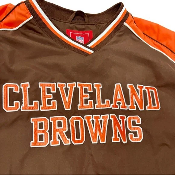 Cleveland Browns NFL Embroidered Windbreaker Jacket - Picture 2 of 7